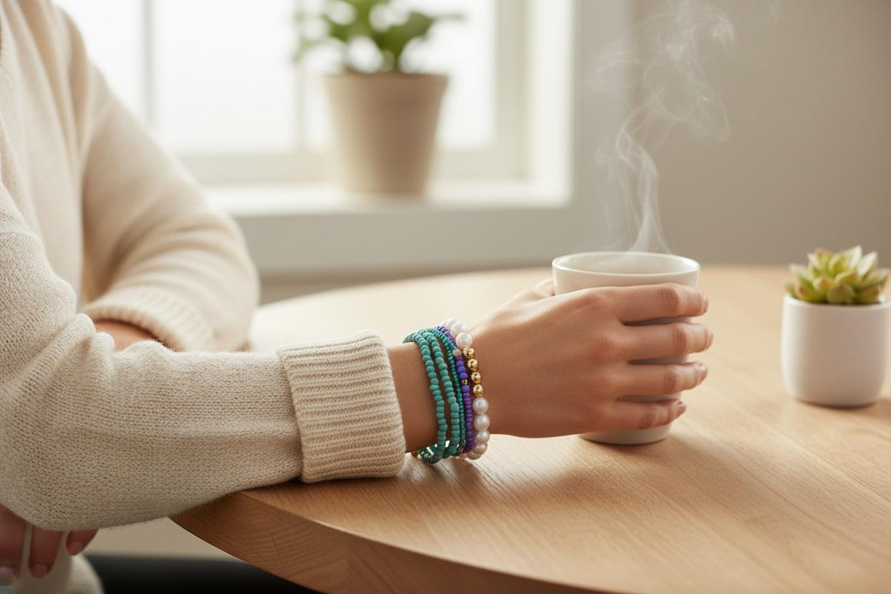 Set of handmade bracelets