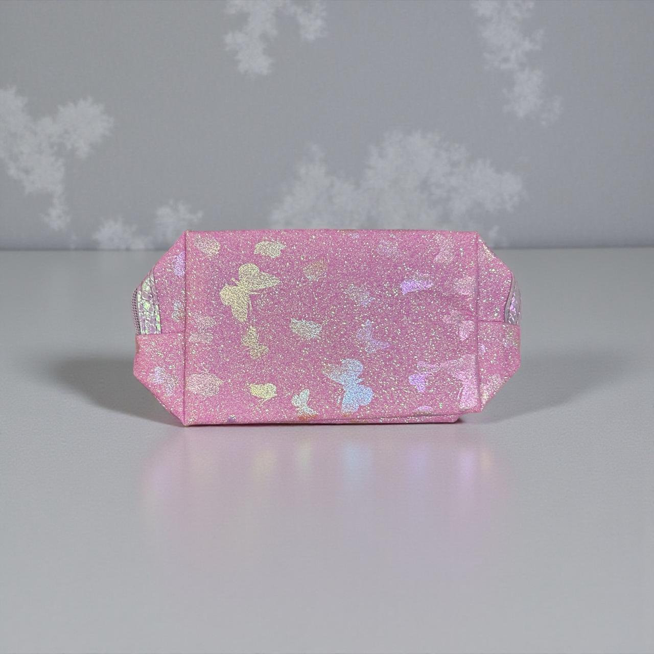Elegant glittery makeup bags