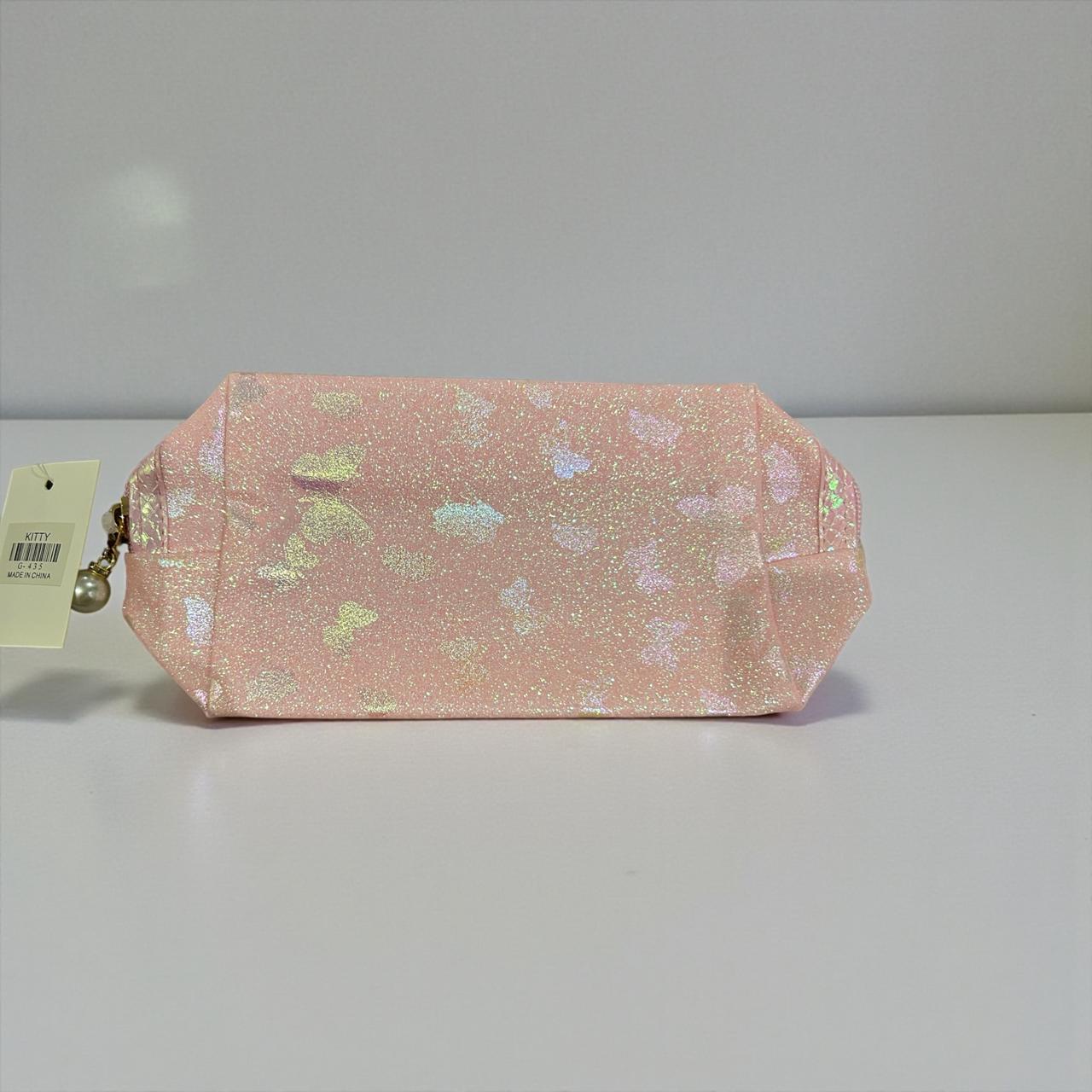 Elegant glittery makeup bags