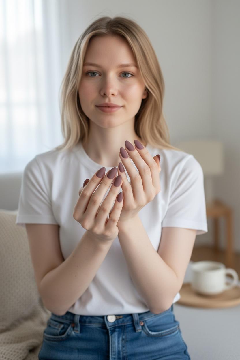 Abou Yousef violet nails