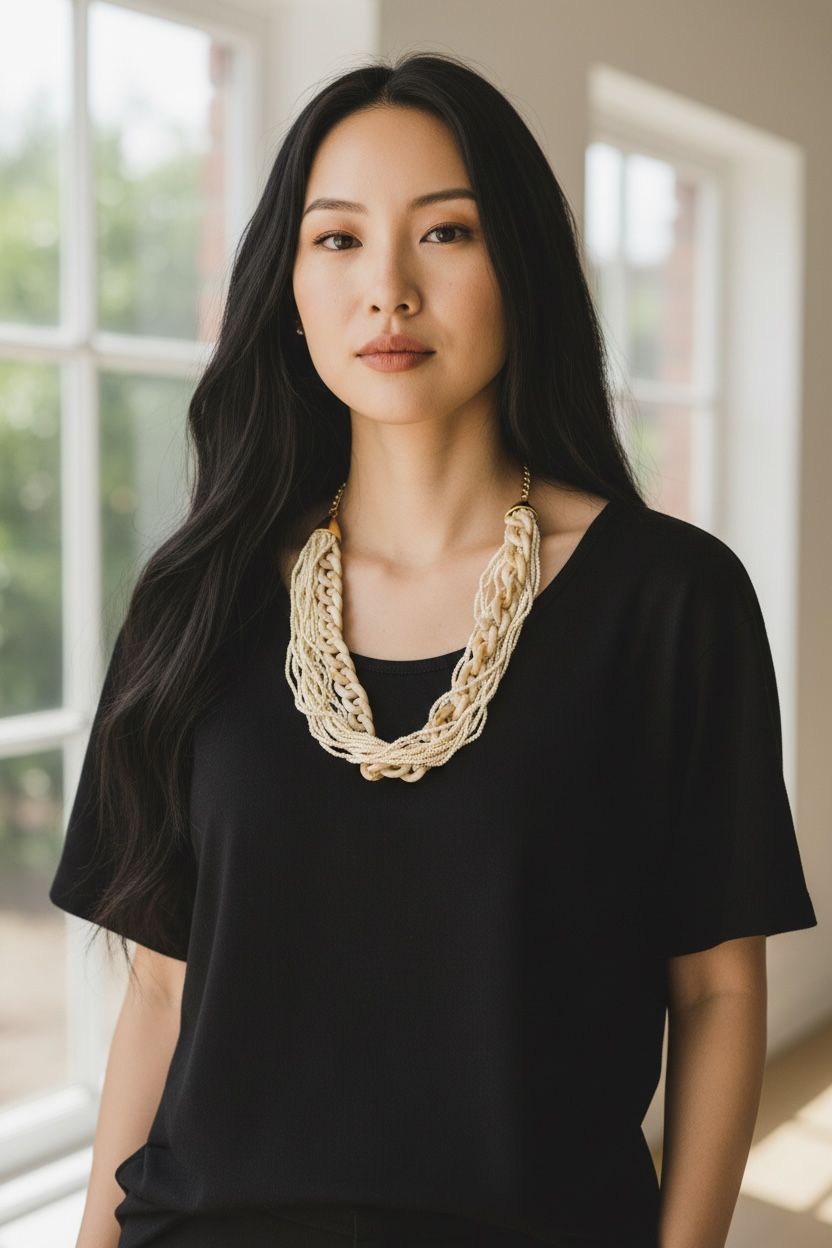 white necklaces