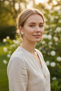 white butterfly earing