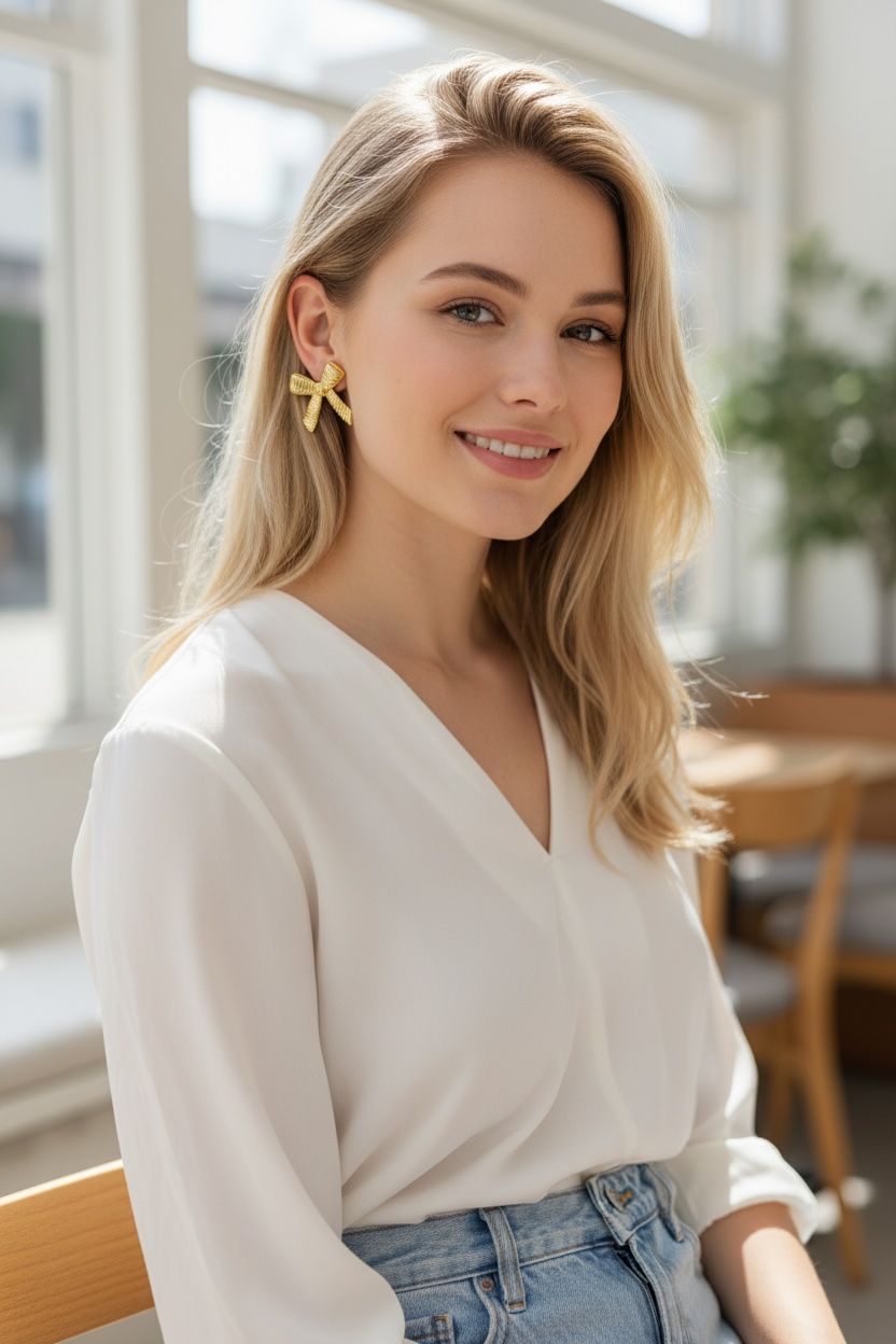 Bow earring