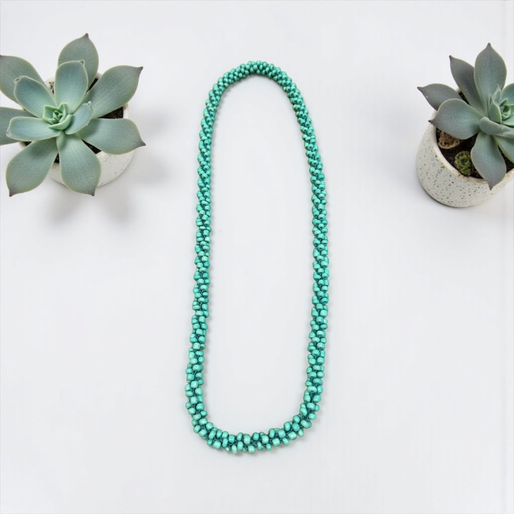 Handmade blue necklace