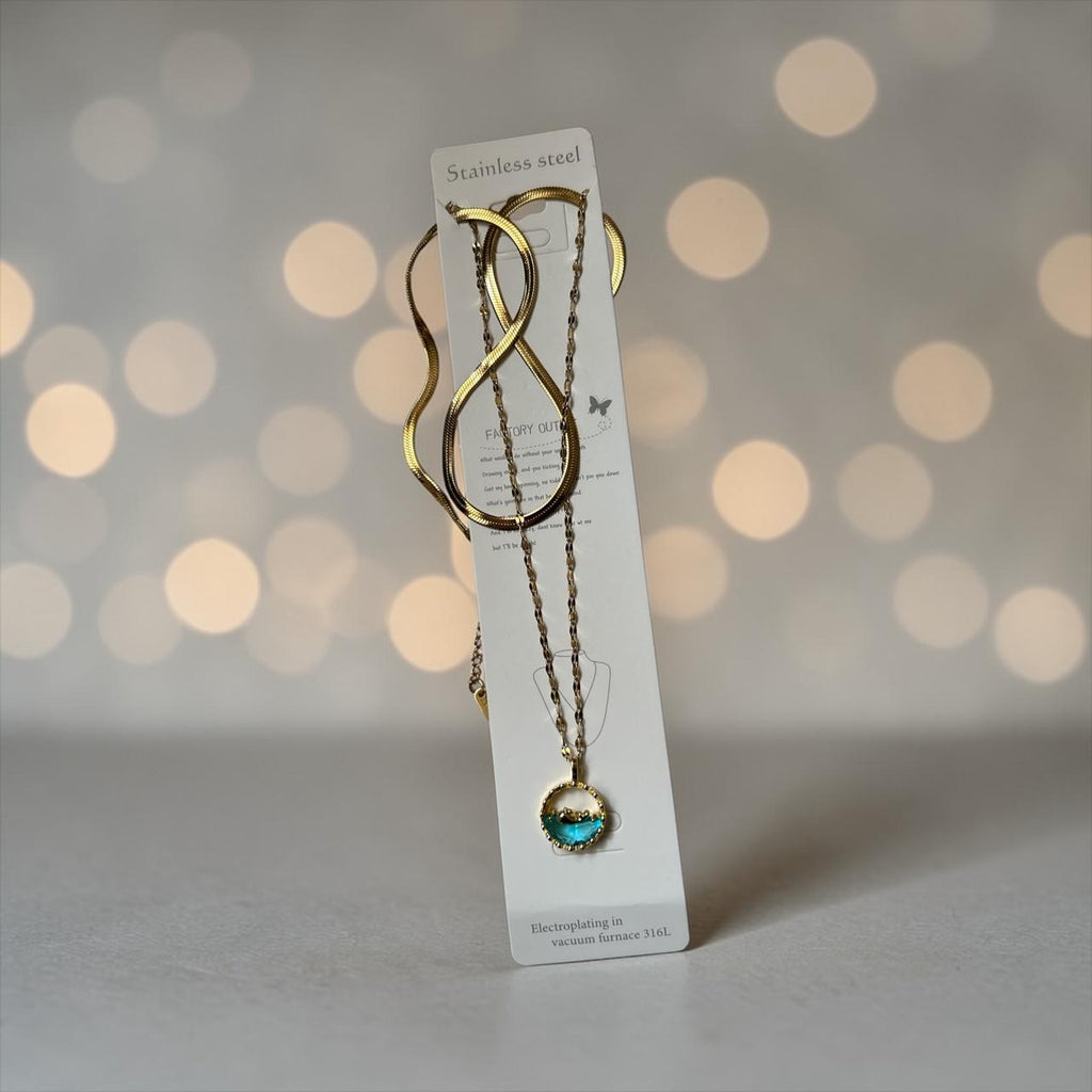 gold whale necklace