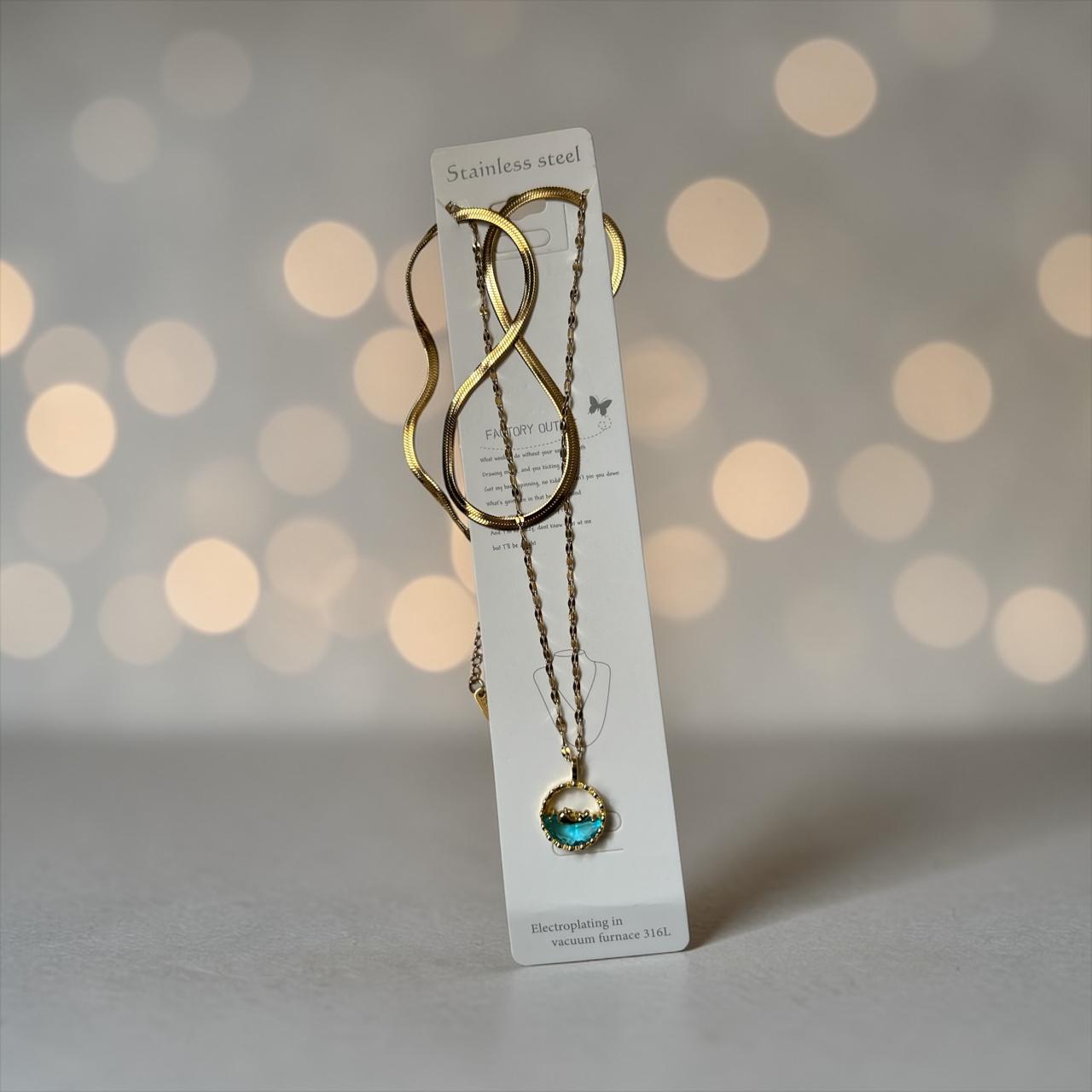 gold whale necklace
