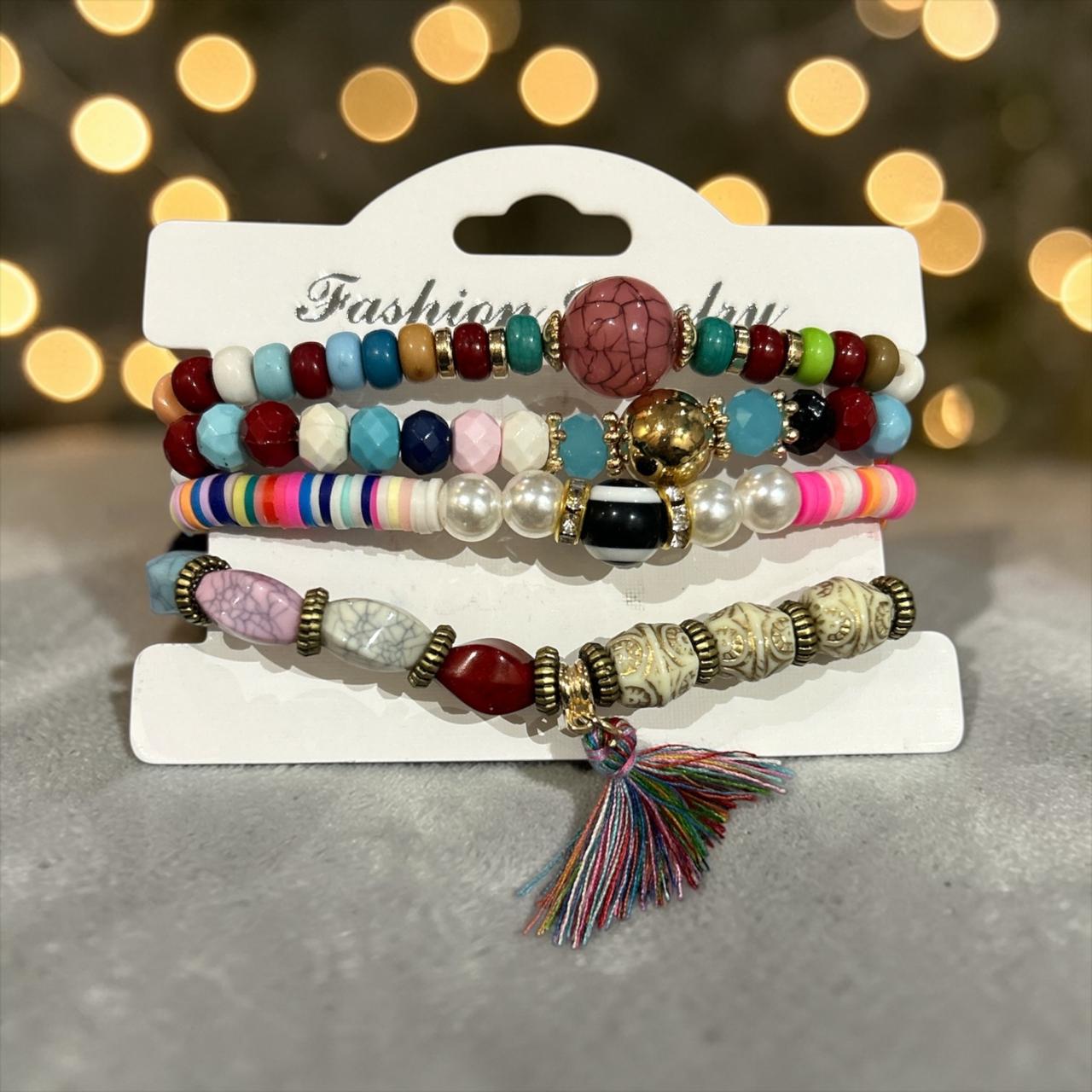 set of mix color bracelets
