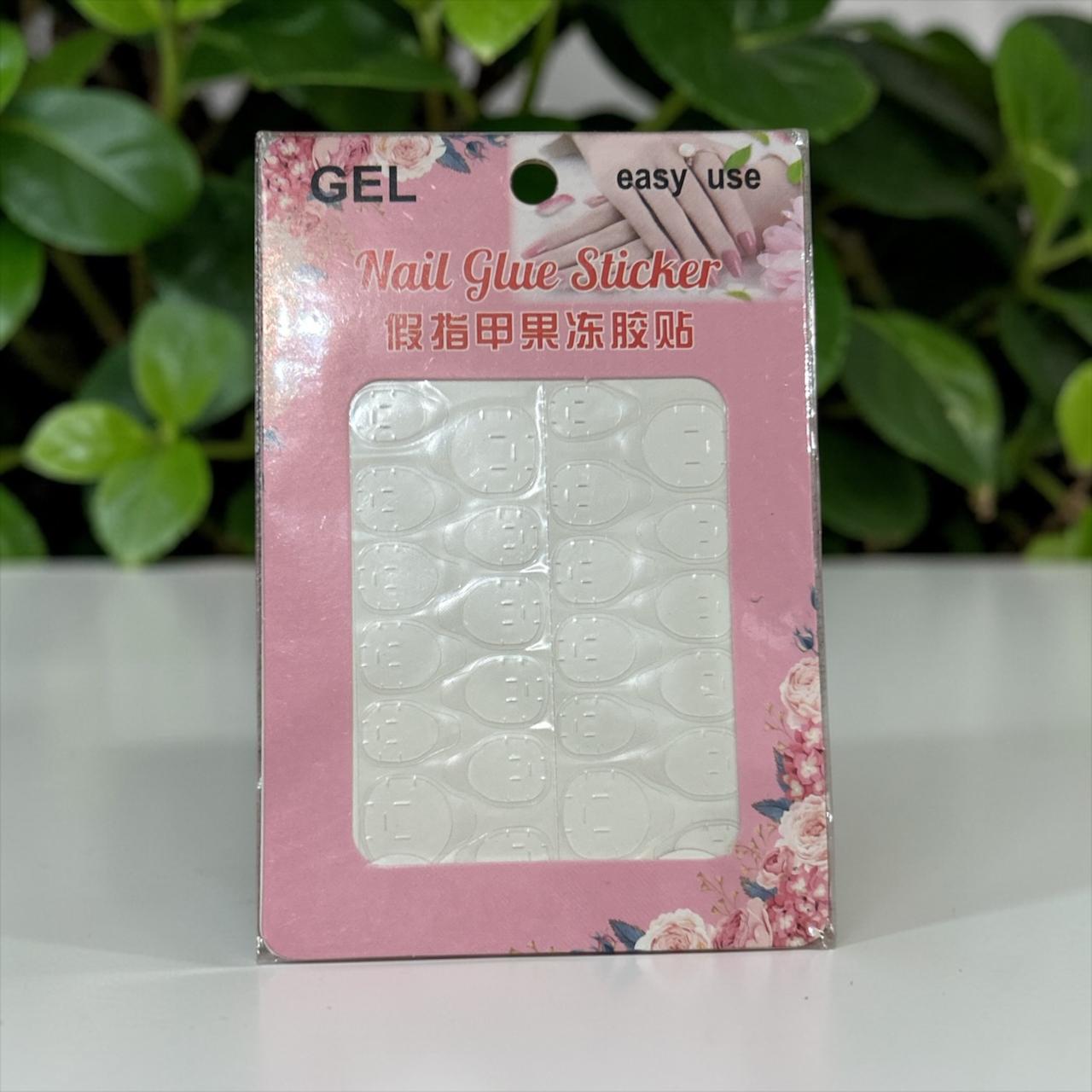 Nail glue stickers