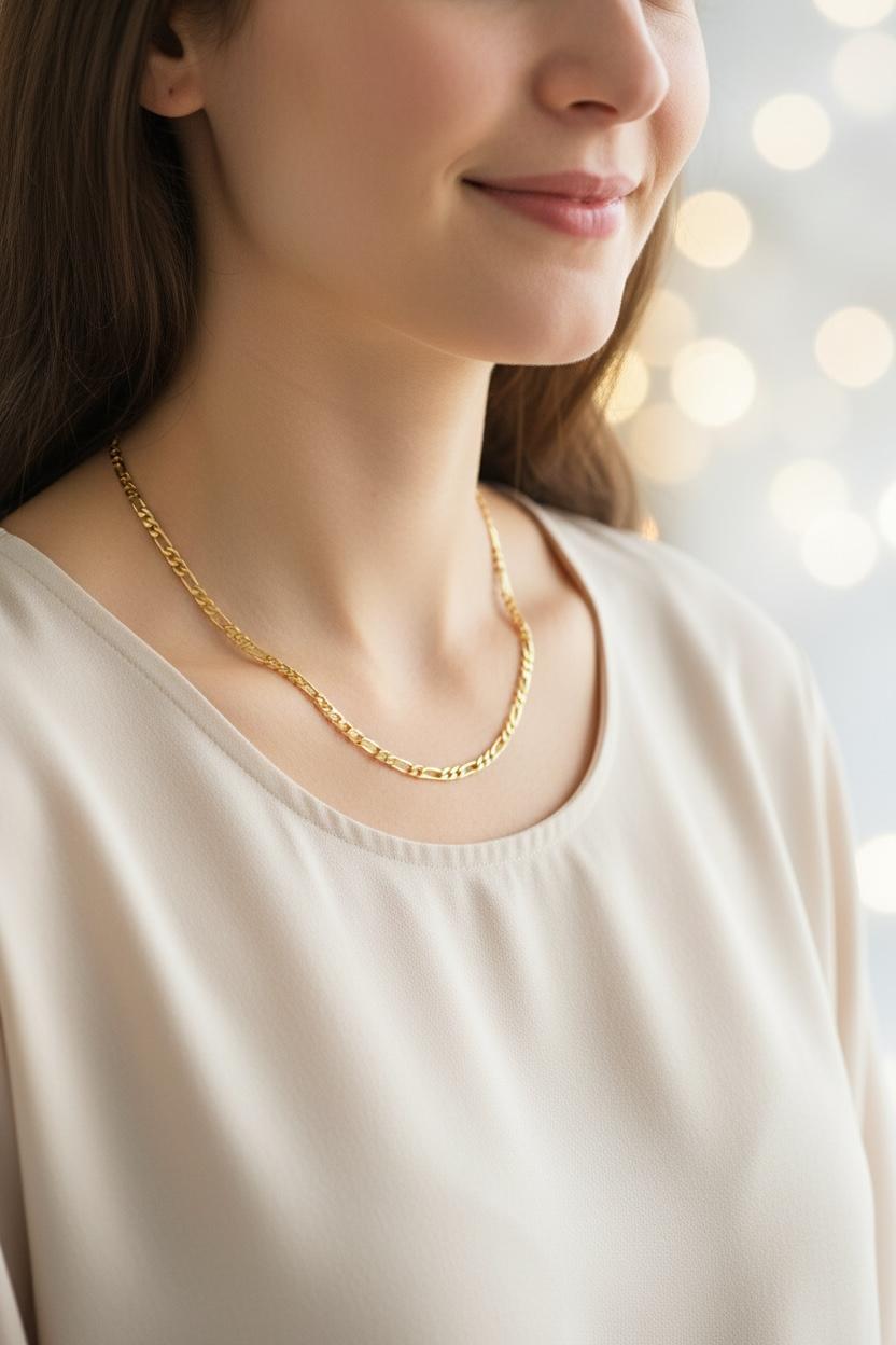 Figaro chain twisted rope chain
