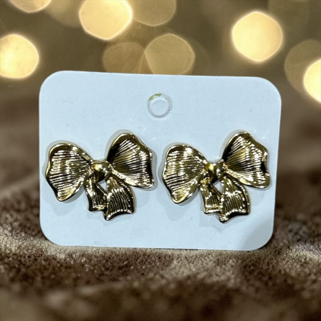Elegant bow earrings