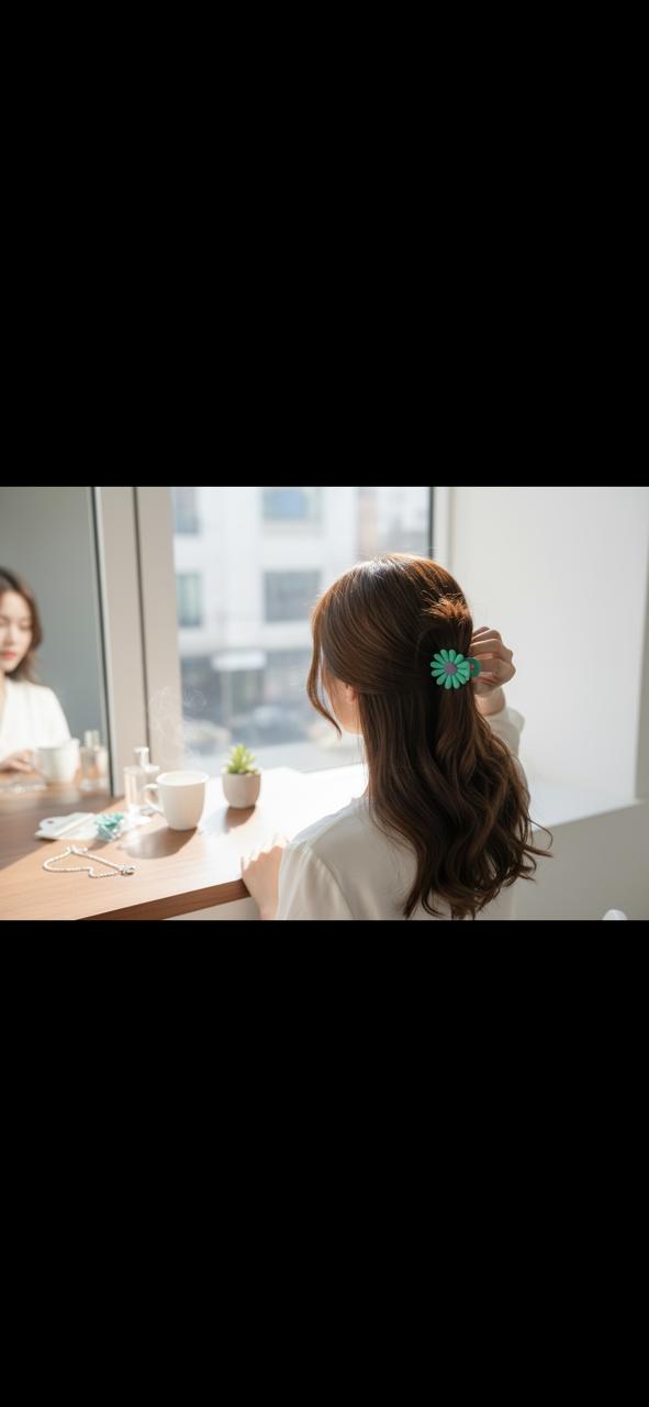 Small colorful Hair claw clip