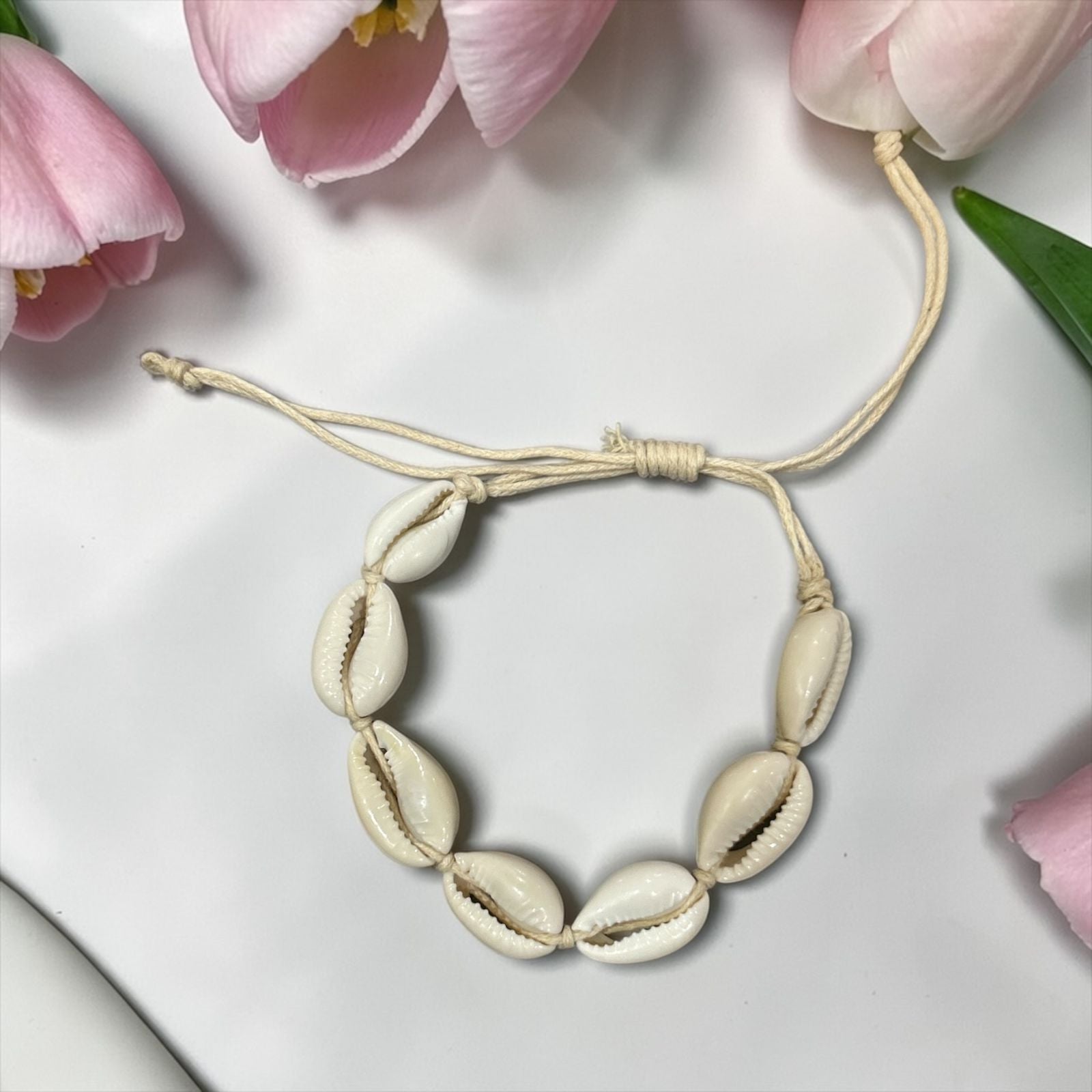 Handmade seashell bracelet
