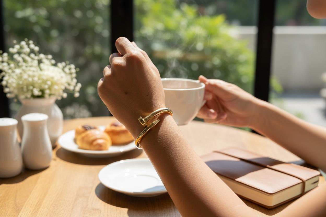 Trendy nail bangle