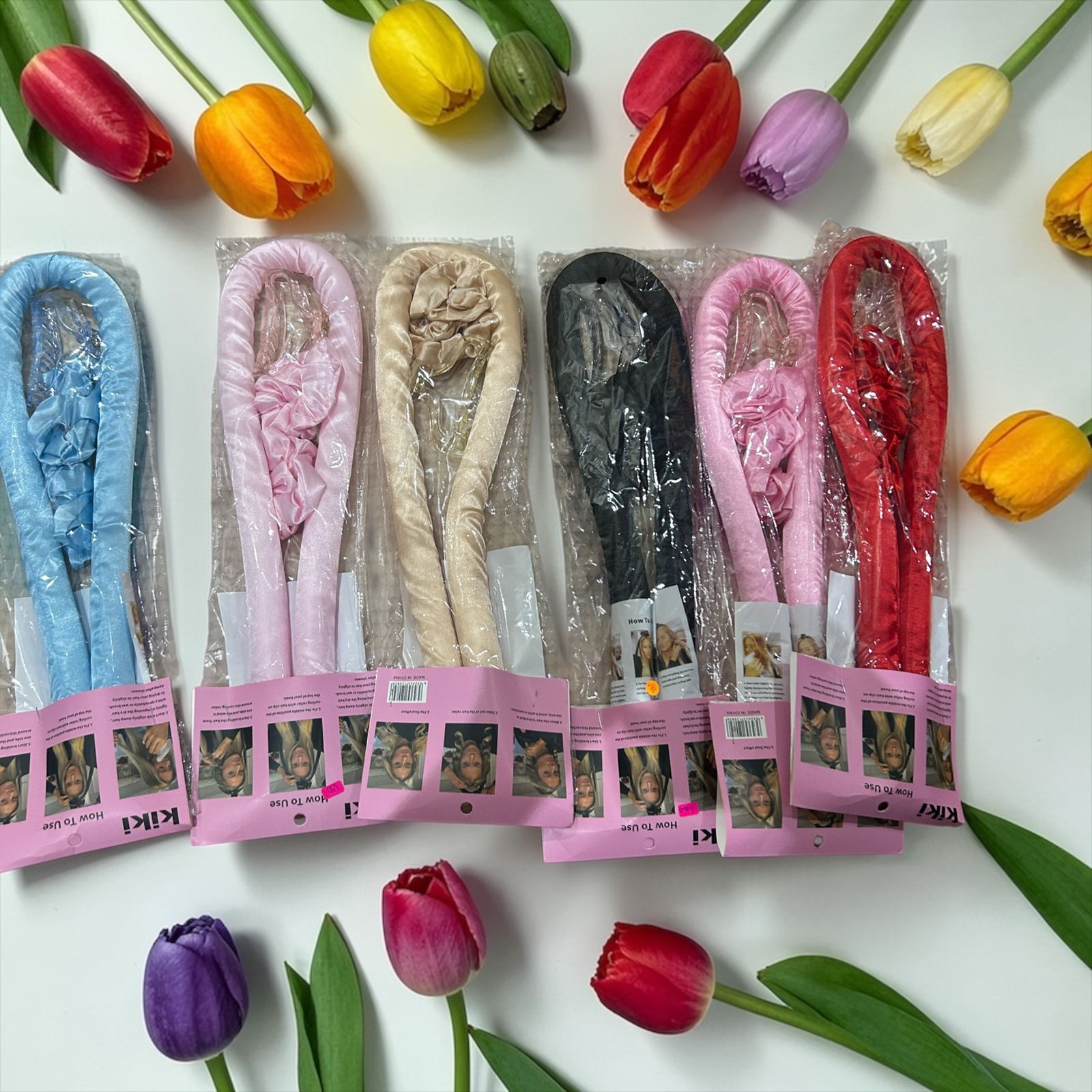 Heatless curling rod headband, non-heat hair curler, pure mulberry sleeping curls rollers