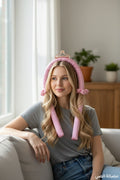 Heatless curling rod headband, non-heat hair curler, pure mulberry sleeping curls rollers