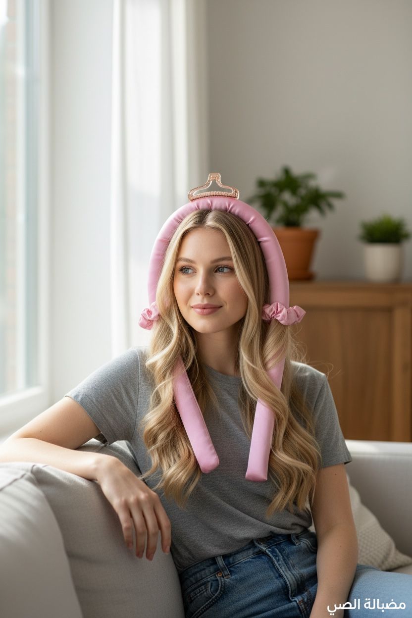 Heatless curling rod headband, non-heat hair curler, pure mulberry sleeping curls rollers