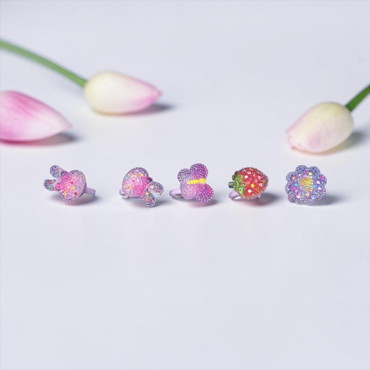 colorful kids rings
