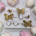 Elegant butterfly rings