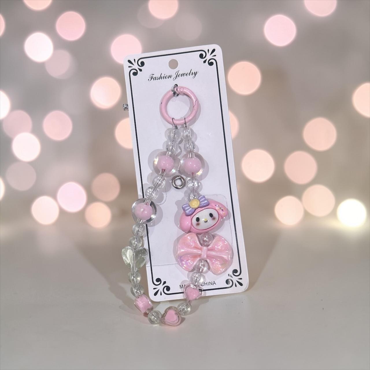 Sparkling phone chain charm