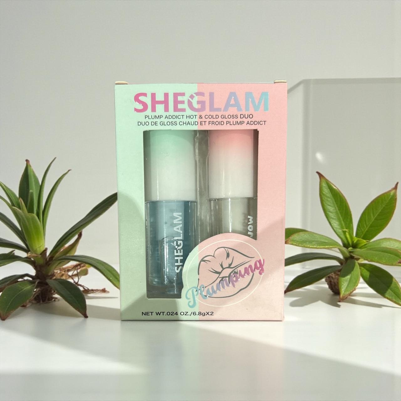 SHEGLAM Plump addict hot & cold gloss duo plumping