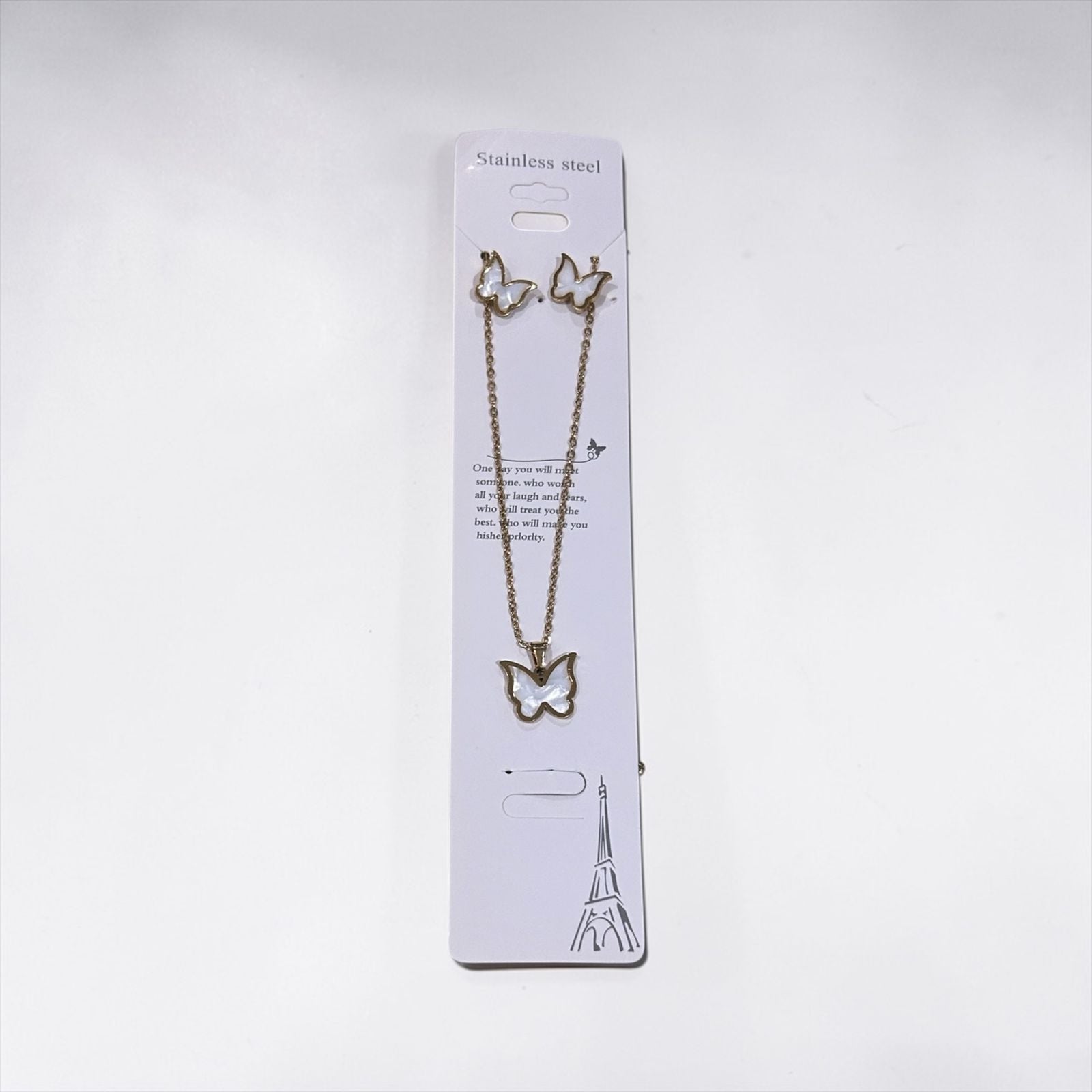 Set of butterfly necklace