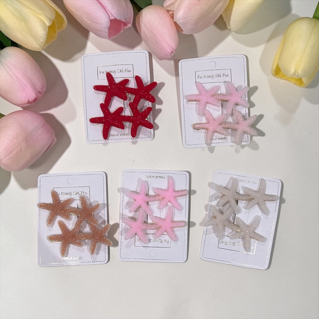 Stylish Starfish hair clips