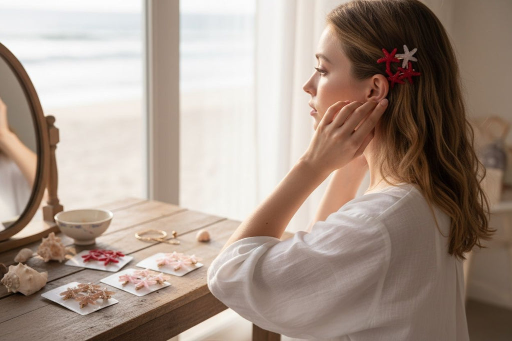 Stylish Starfish hair clips