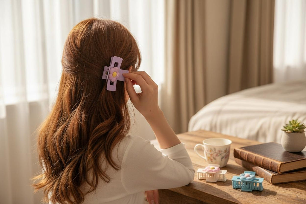 Stylish Flower Hair Claws