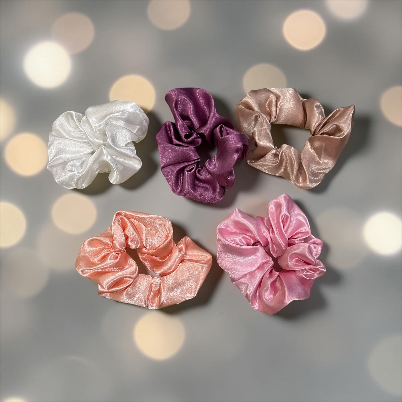 Colorful women's Satin Silk Velvet Elastic Hair Holder