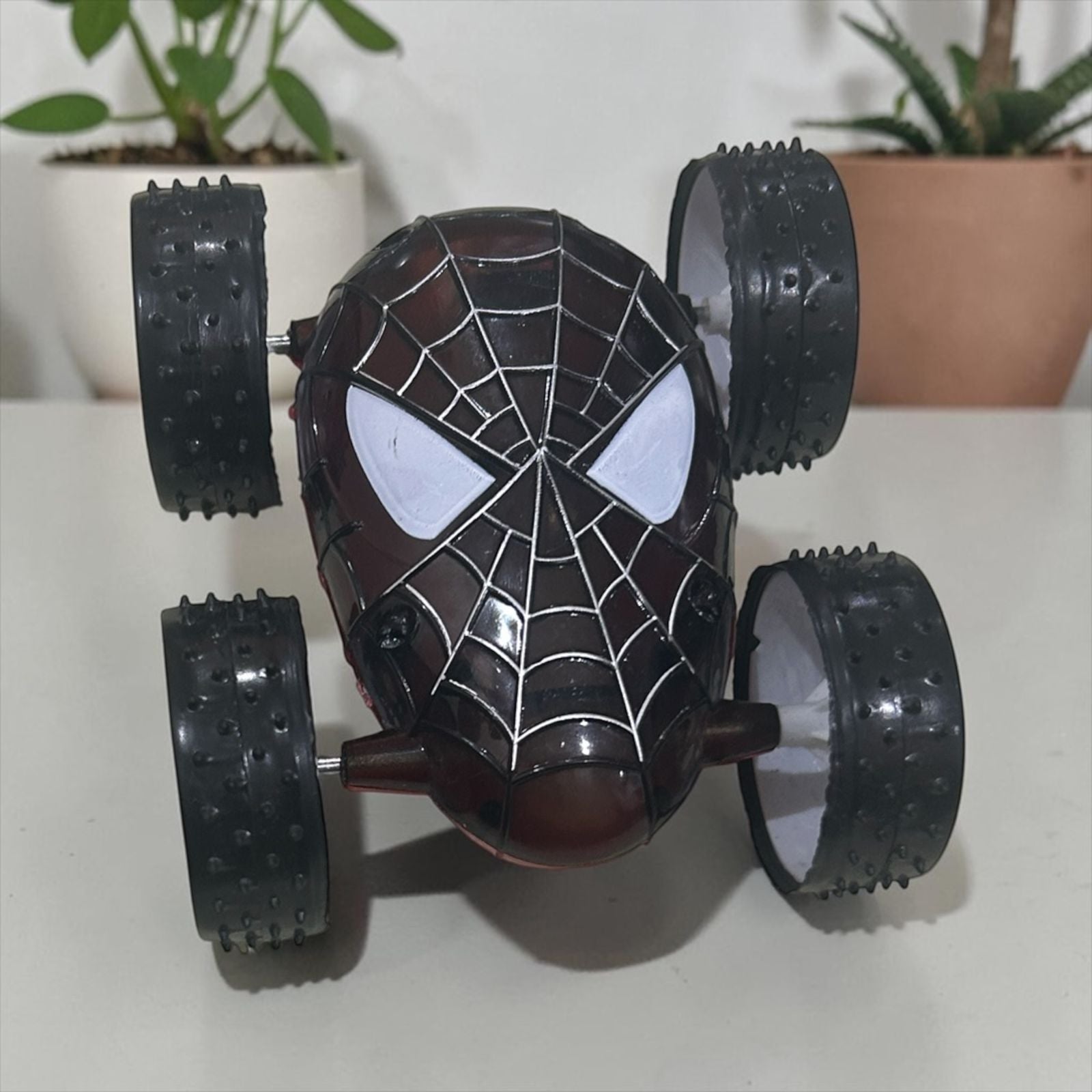 Crazy Car Toy Spider Man Shape for Kids Manual Push