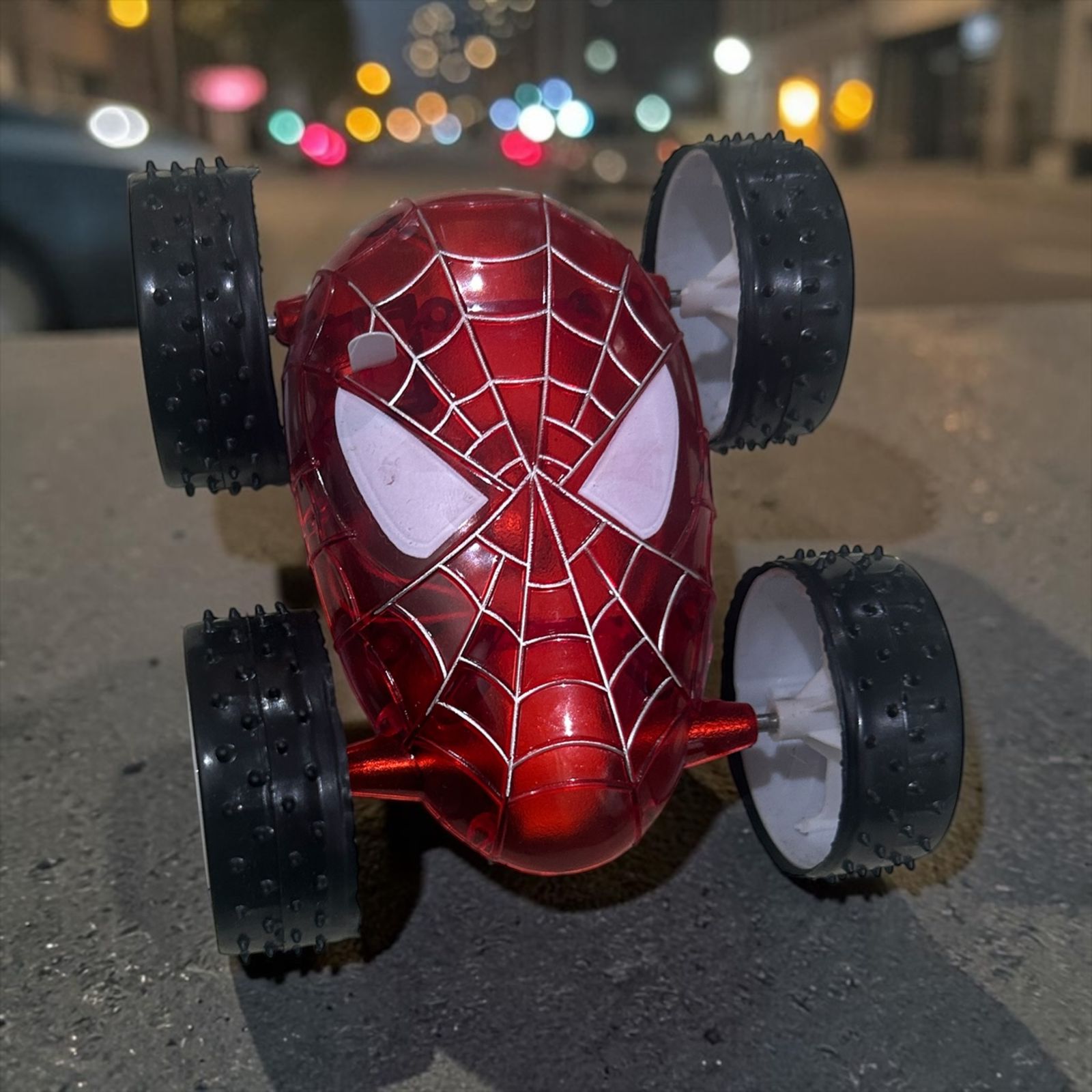 Crazy Car Toy Spider Man Shape for Kids Manual Push