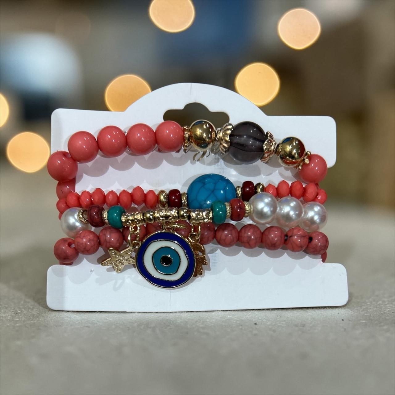 Set of beautiful bracelets