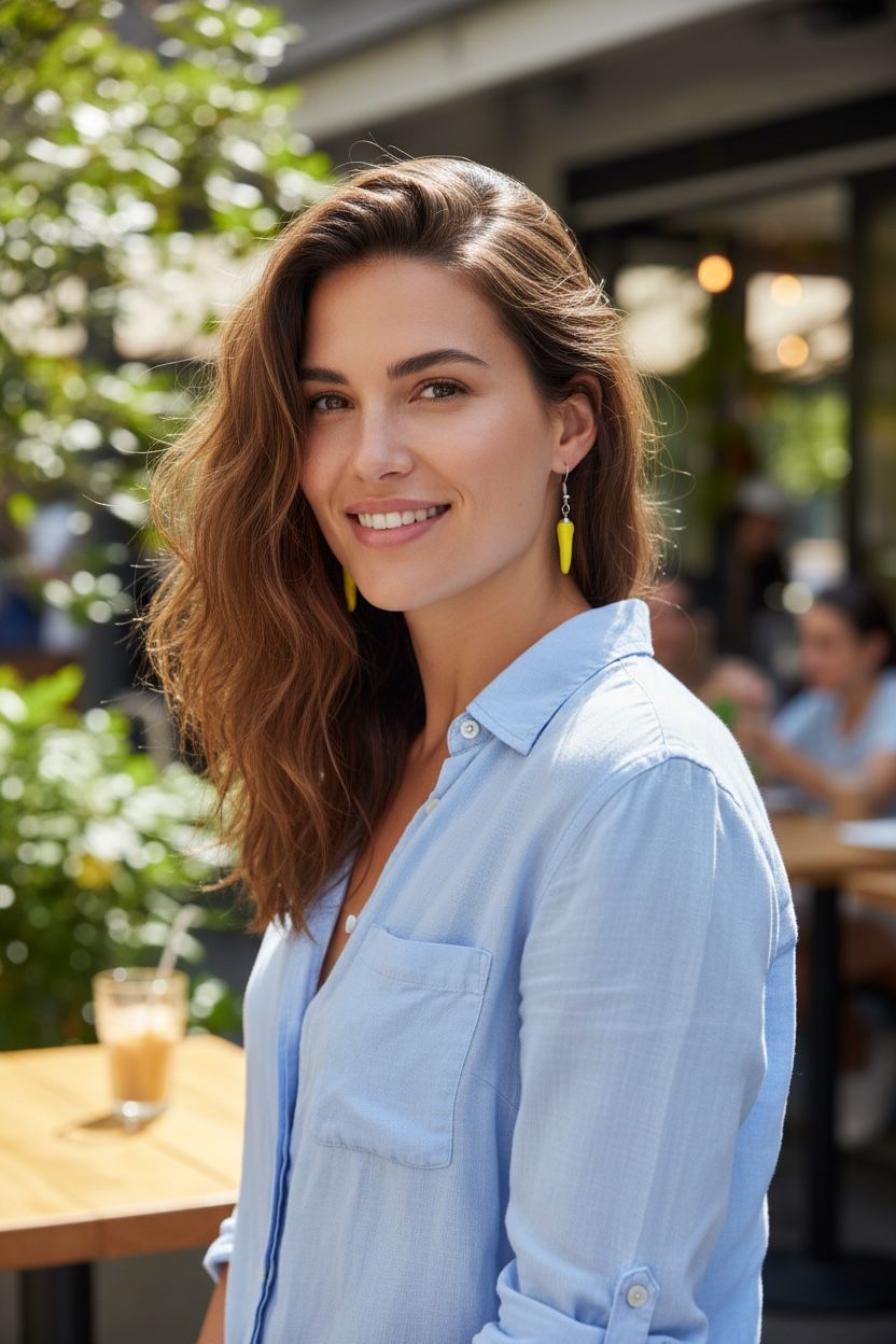 Trendy pepper earing