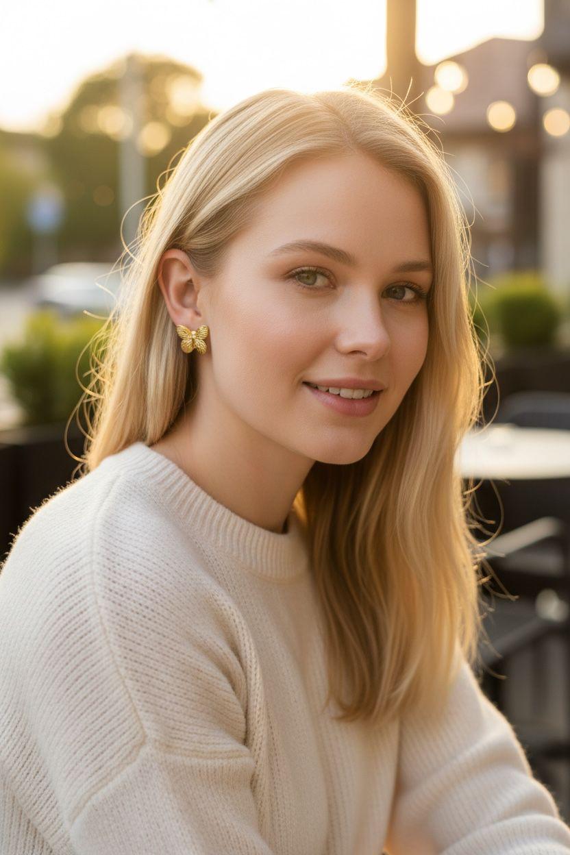 butterfly earring