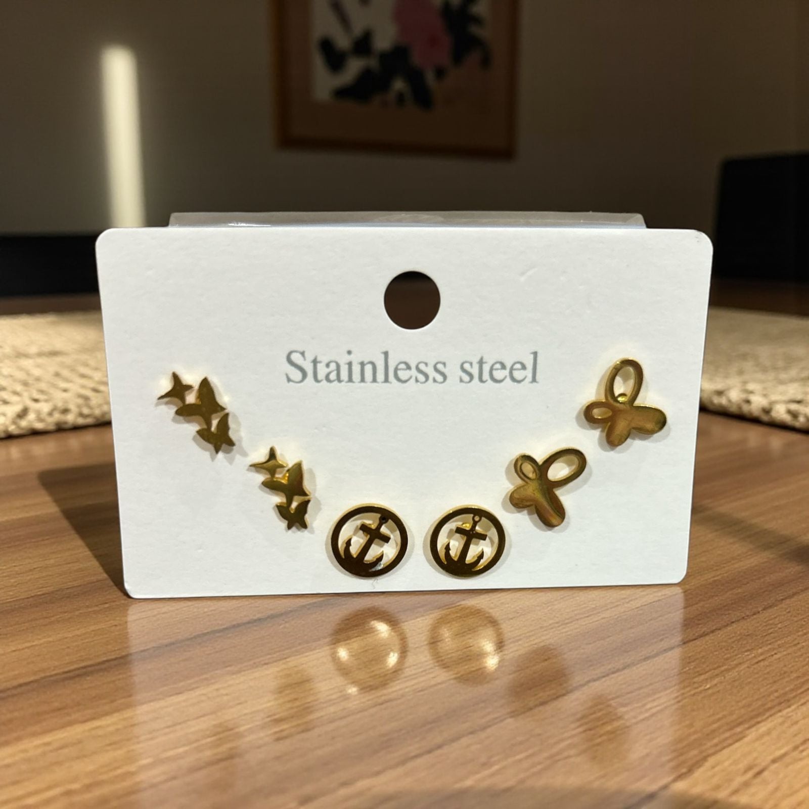 set of small earrings