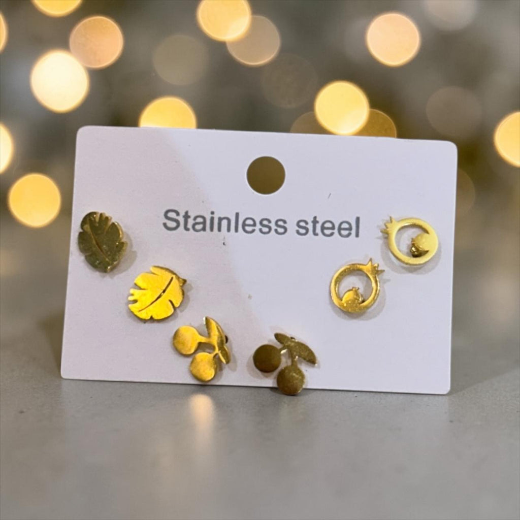 set of small earrings