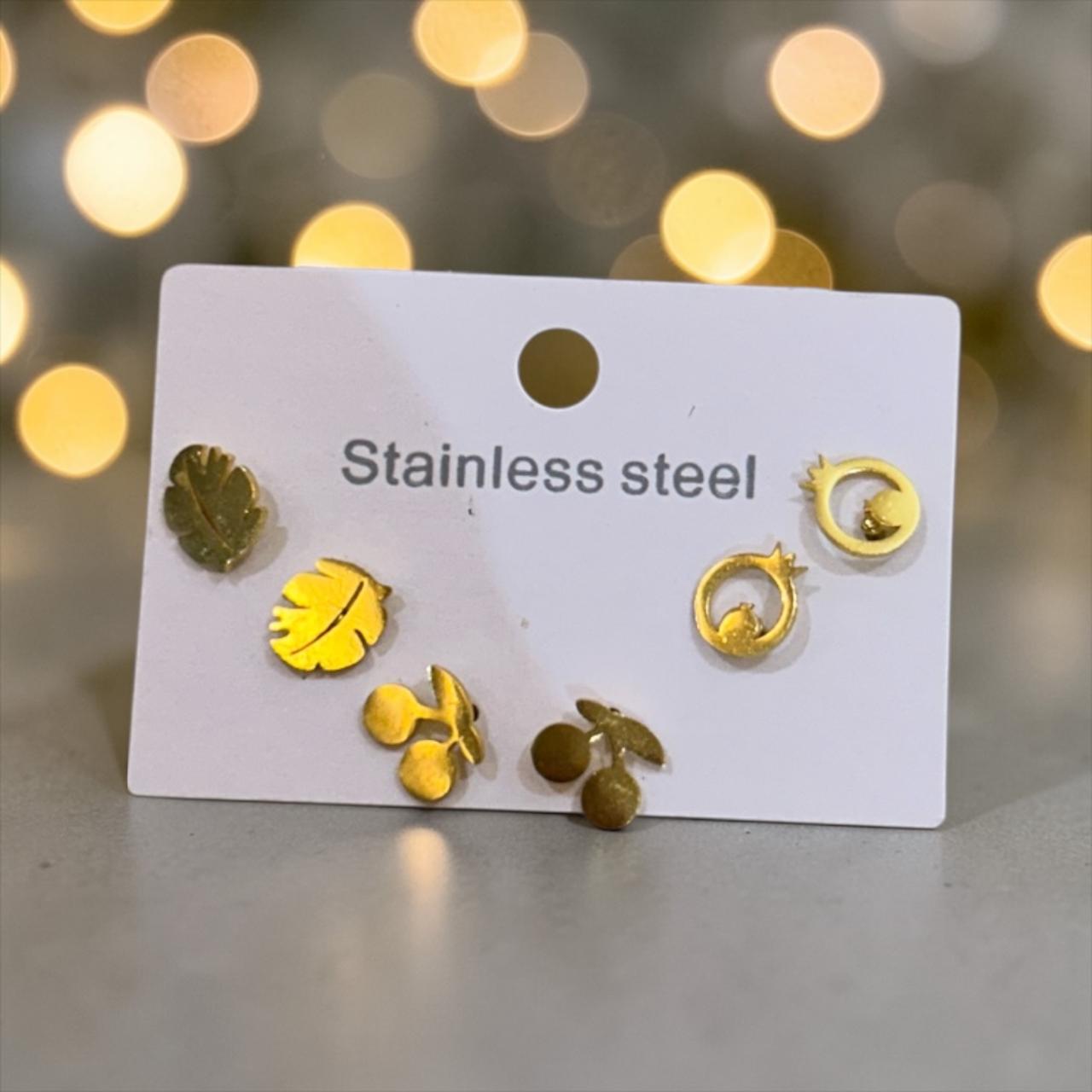 set of small earrings