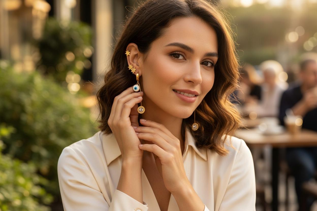 Stainless steel earing