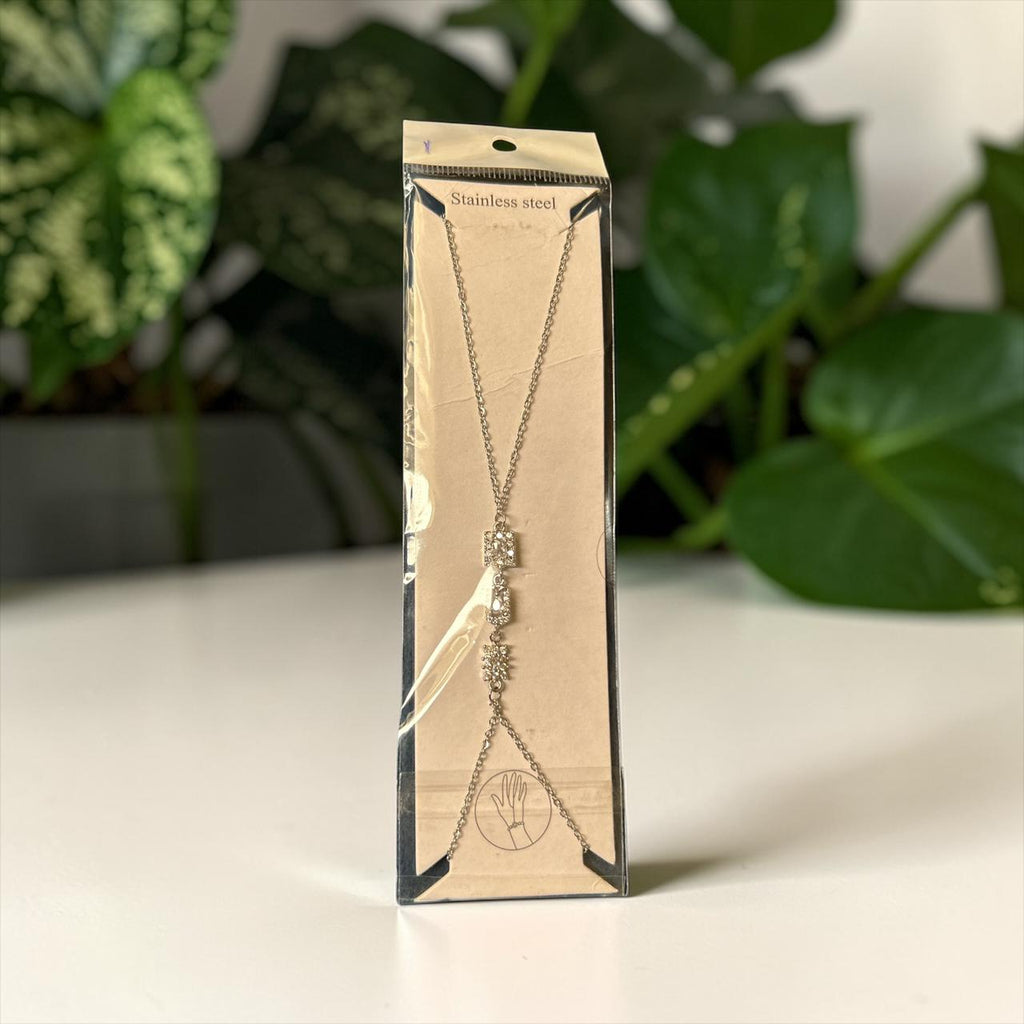 silver bracelet with ring