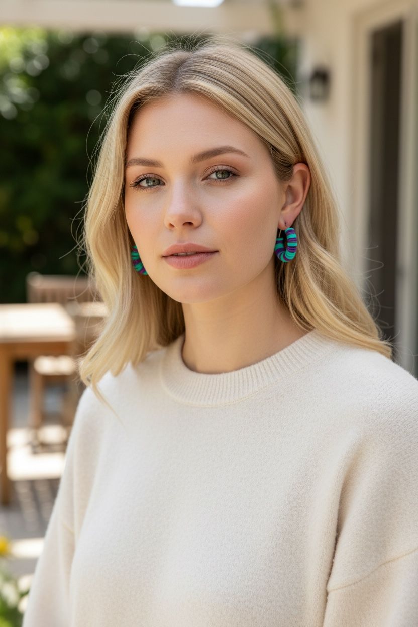 Handmade colorful earing