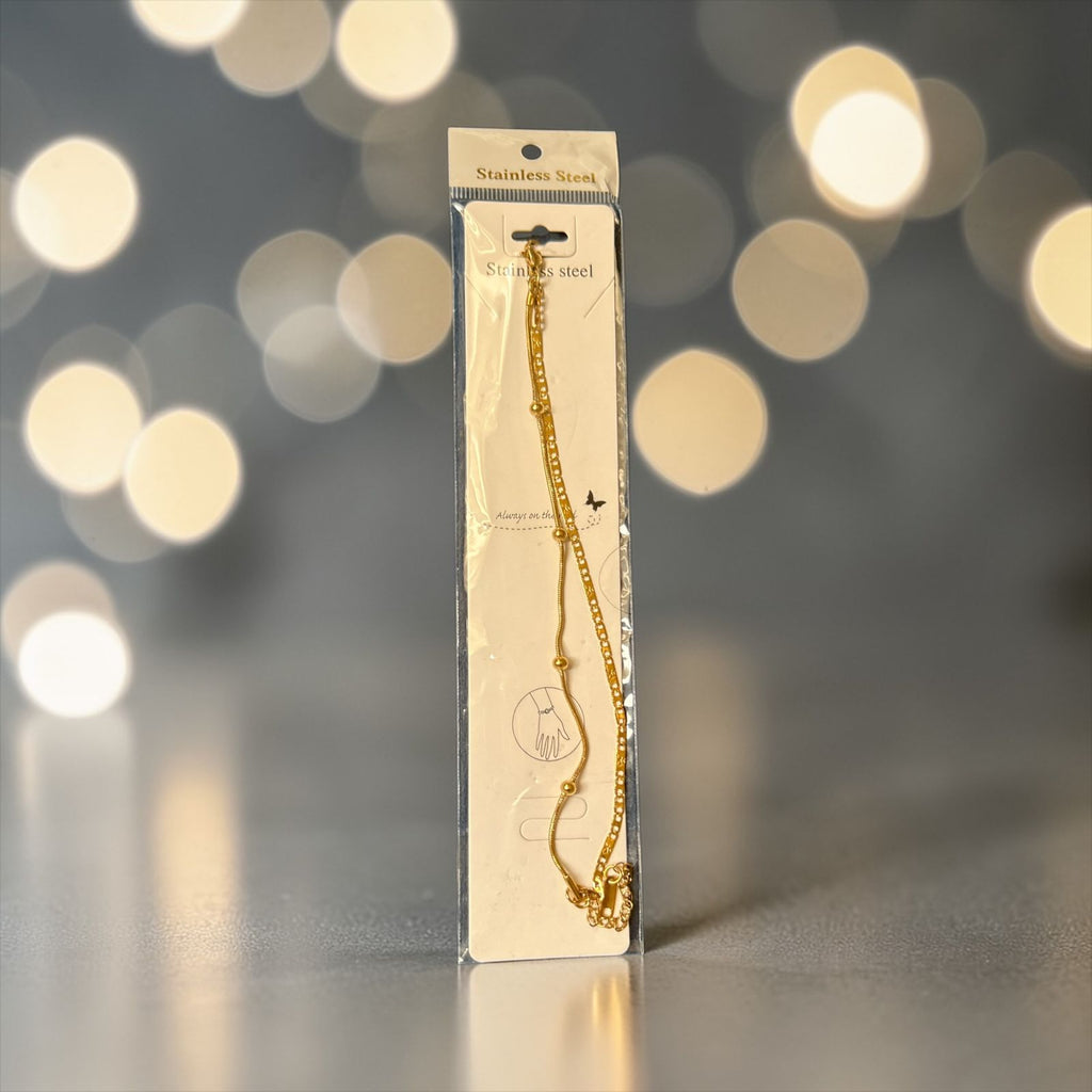 Double gold bracelet