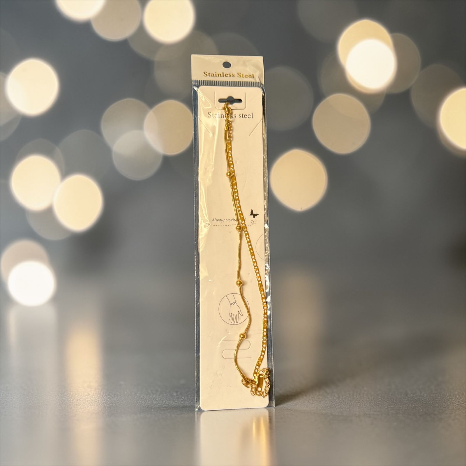 Double gold bracelet