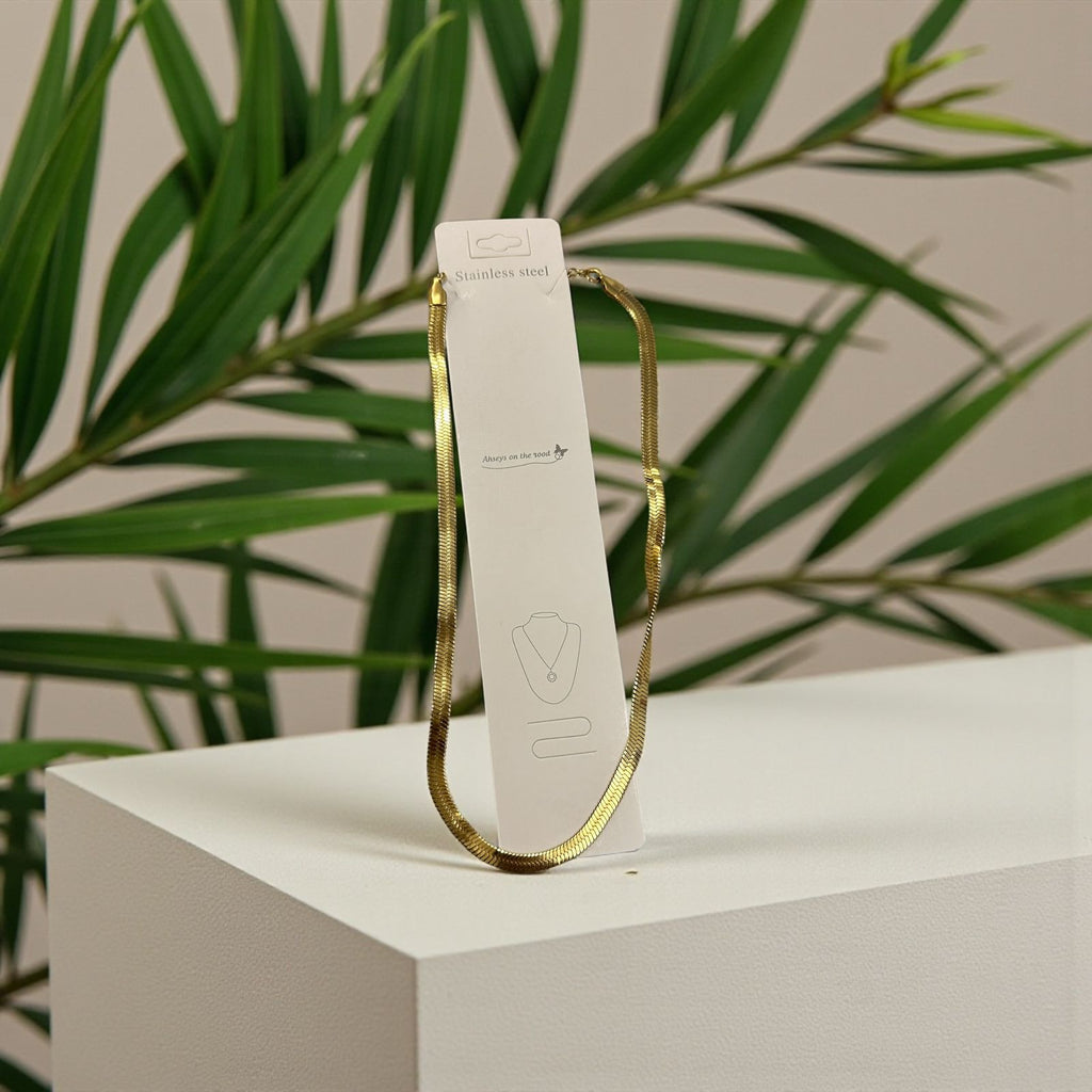 Elegant Snake bone chain necklace