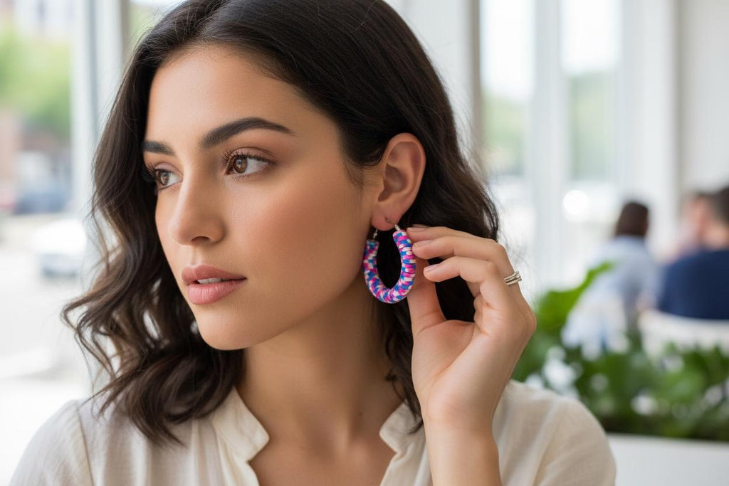 Handmade colorful earing