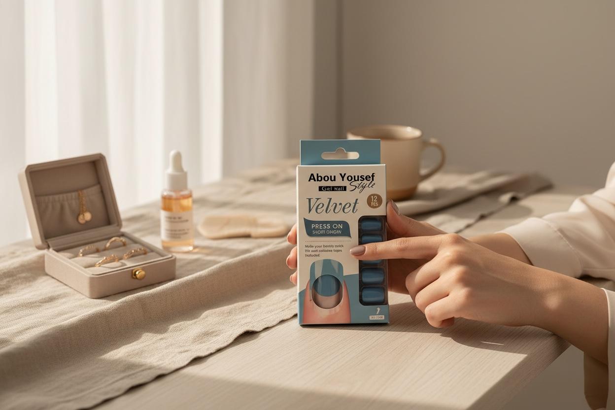 Abou Yousef blue nails