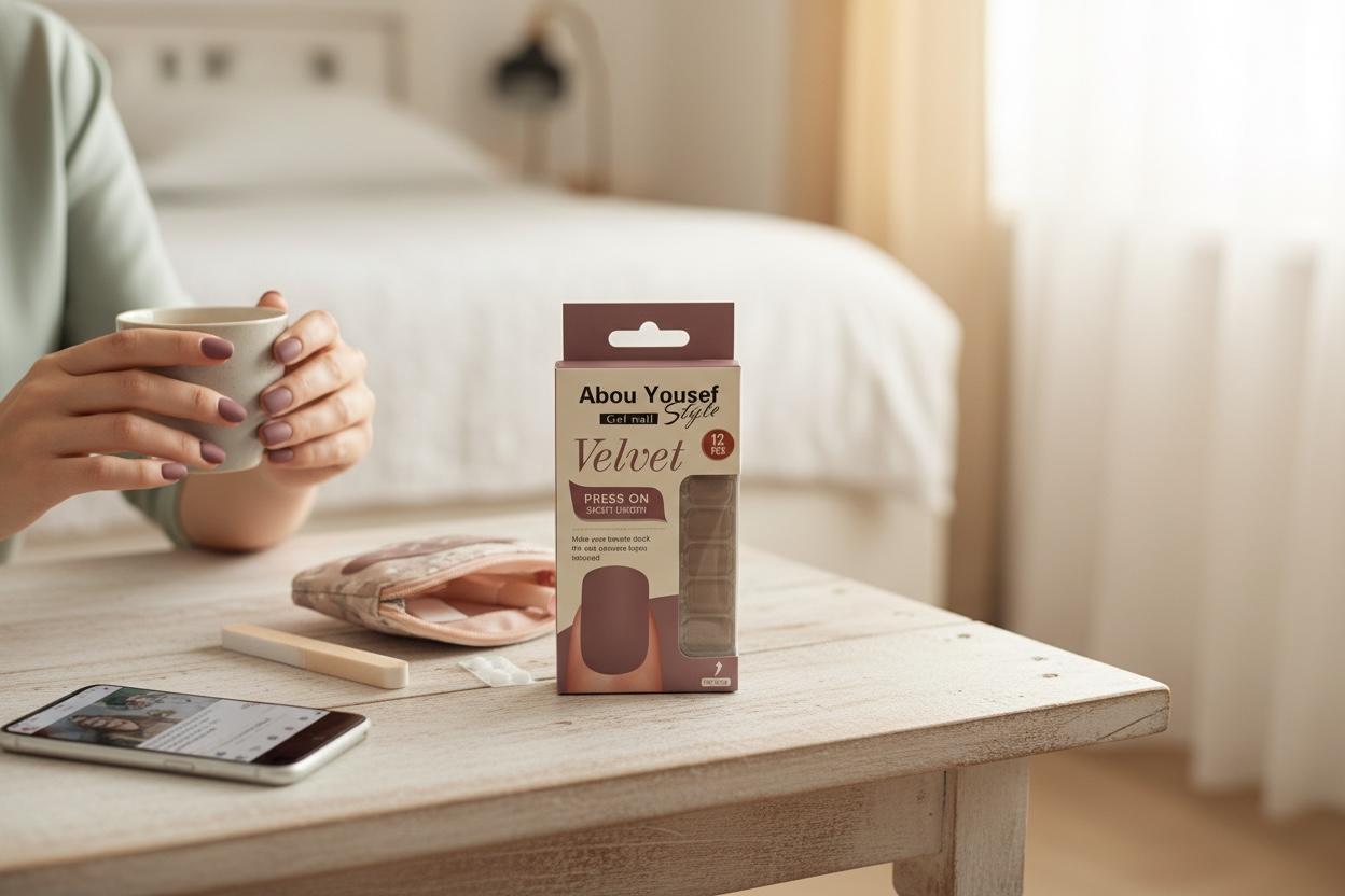 Abou Yousef violet nails