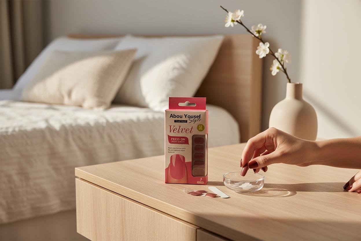 Abou Yousef pink nails