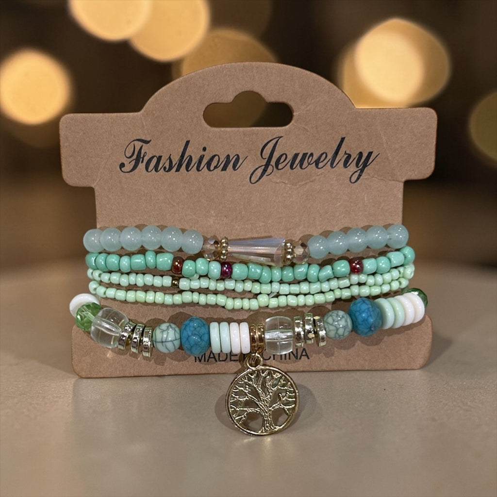 Handmade light green set