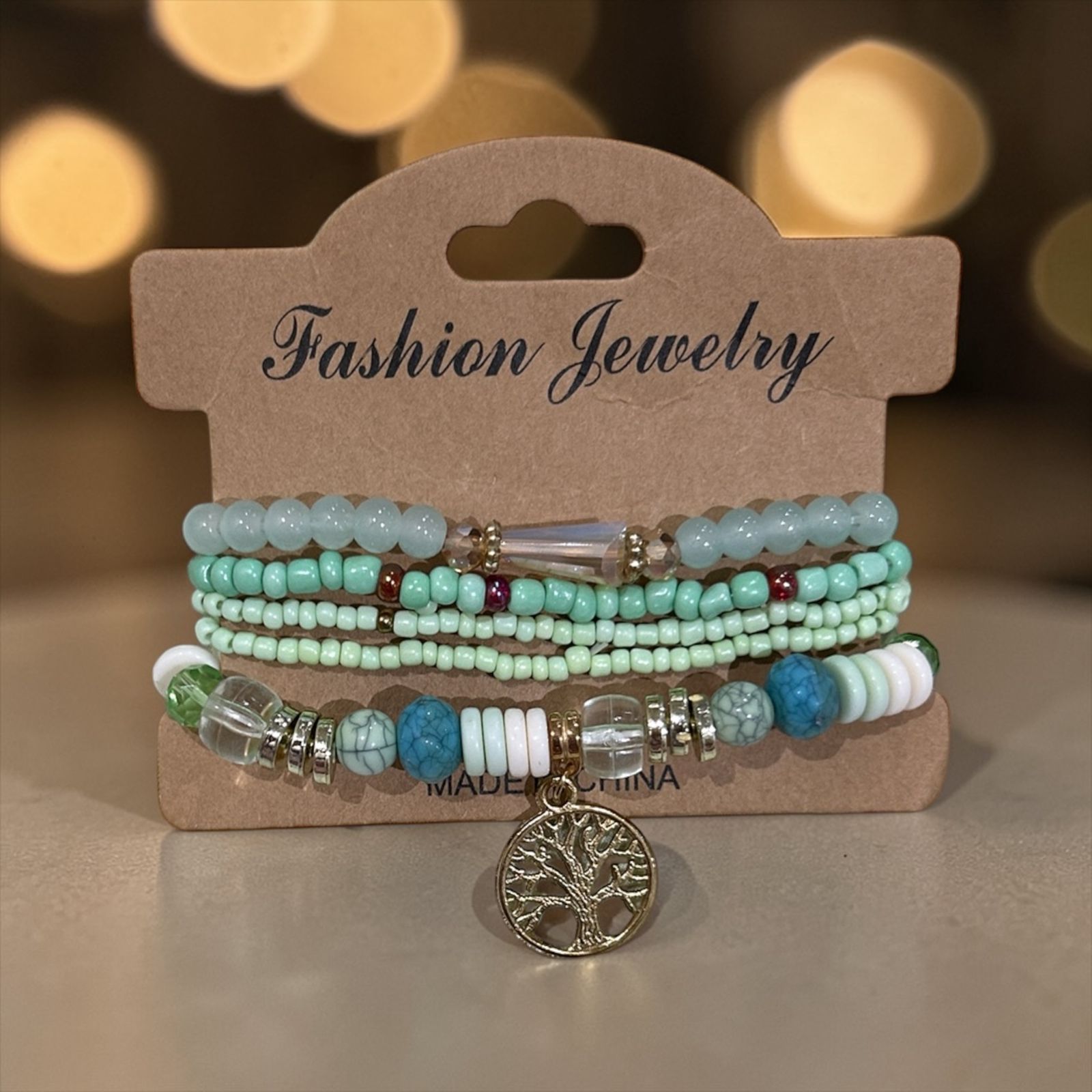Handmade light green set
