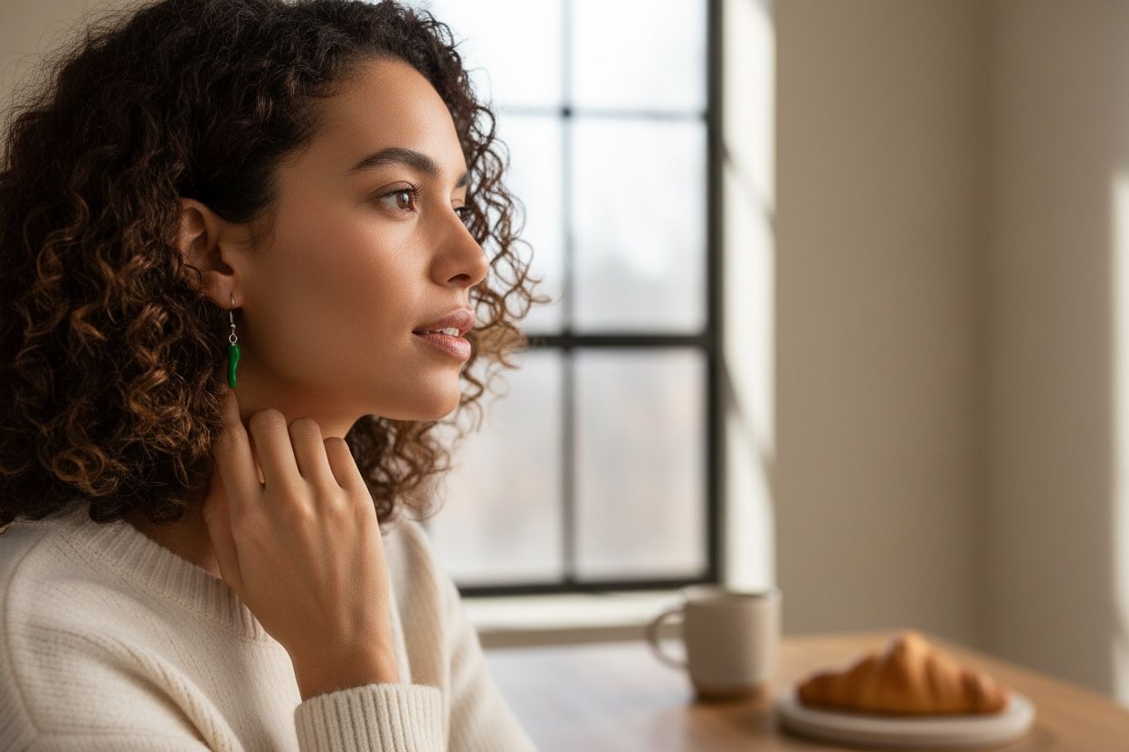 Trendy pepper earing